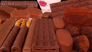ASMR MUKBANG｜CHOCOLATE PARTY *CREPE ICE CREAM, DUBAI MOCHI CHOCOLATE, TWIX, TICO 초콜릿 파티 디저트 먹방