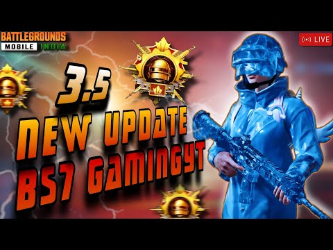 BGMI LIVE || SQUAD RUSH GAMEPLAY NEW UPDATE 3.5 MAP   ||  iPhone 15plus || @BS7 GAMINGYT