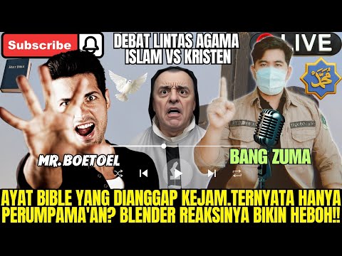 Ayat Biblos Yang Di Anggap Kejam,Ternyata Hanya Perumpama'an? Bang Blender Reaksinya Bikin Heboh.!!!