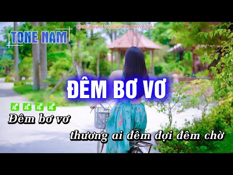 Karaoke Đêm Bơ Vơ Tone Nam Dễ Hát Nhất – Hoàng Dũng Karaoke