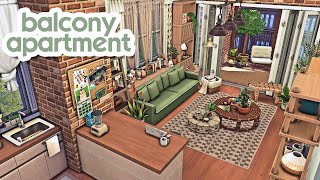 Plant Lover's Balcony Apartment | The Sims 4 Speed Build