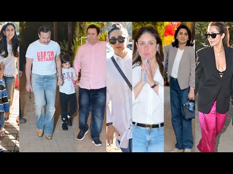 Saif-Kareena अपने बच्चे Taimur, Raha की दादी Neetu, Malaika, Karisma पहुंचे Birthday bash में