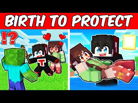 Best of BIRTH to PROTECT CRAZY FAN GIRL In Minecraft! ( Tagalog )