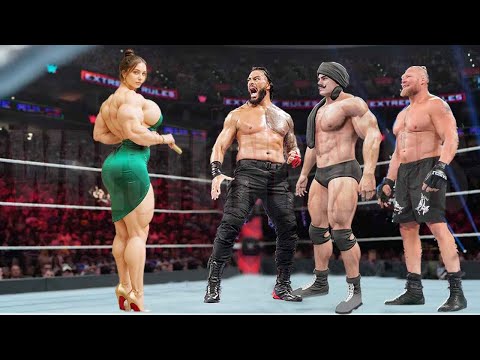 Doll vs Dara Singh Brock Lesnar Roman Reigns Match