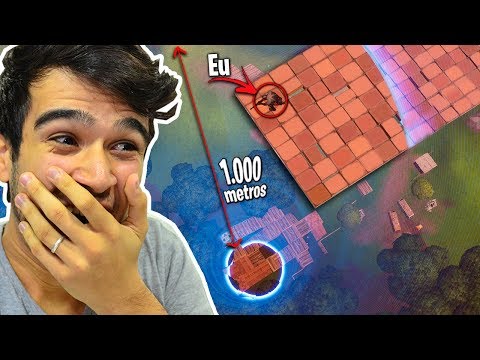 ME ESCONDI NO CÉU DO FORTNITE E DEU CERTO!!