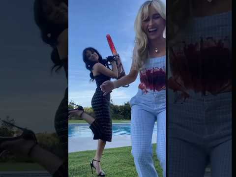 Behind The Scenes of the Music Video "Taste"| Jenna Ortega and Sabrina Carpenter!#shorts