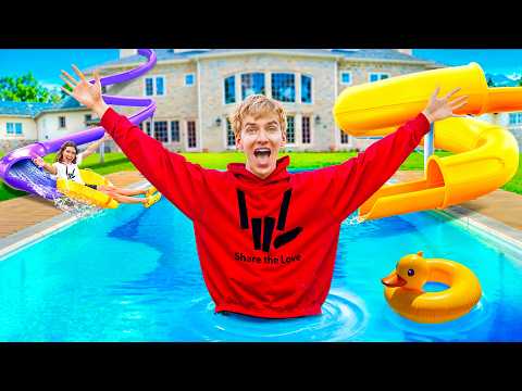 I Opened My BACKYARD Water Park!!