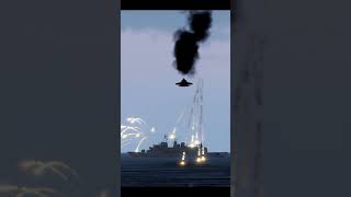 2 Ukraine Fighter Jets Hits Russian Warship Group #shorts