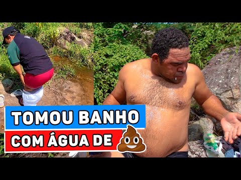 ELE NÃO FEZ ISSO! TIAGUINHO EVACUA NA AGUA DE GALO EM BRINCADEIRA DE MUÇÃO