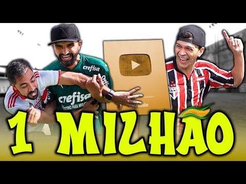 1 MILHÃO de INSCRITOS - ft JULIO COCIELO, THIAGO VENTURA... DESAFIO DE FUTEBOL