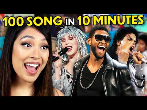 Millennials Try To Sing 100 Songs In 10 Minutes!