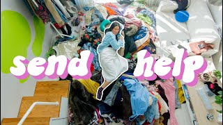 EXTREME CLOSET CLEANOUT | bc there is literally *no space* in my apartment 😩