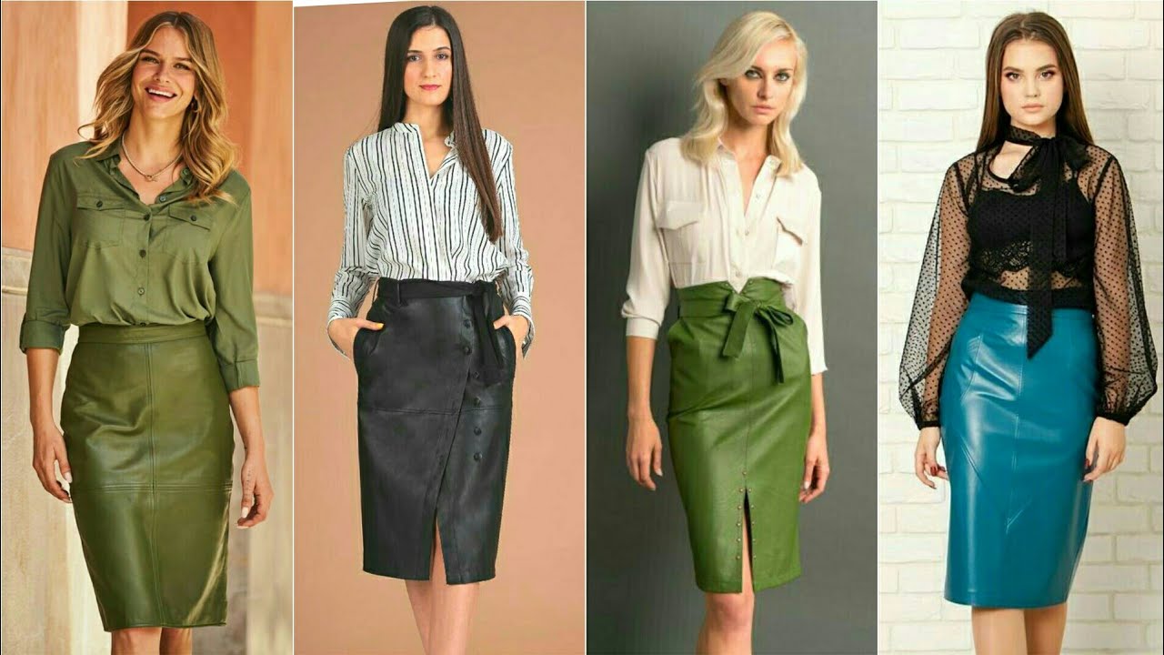 Elegant & Incredible leather skirts outfit ideas