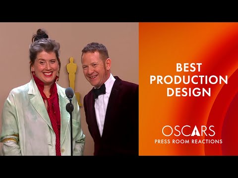 Best Production Design | 'Poor Things' | Oscars 2024 Press Room Speech