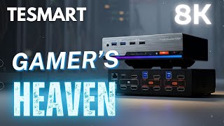 Ultimate Dual PC Gaming Setup | TESmart 8K Triple Monitor KVM