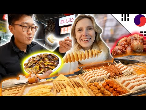 MEXICANA PRUEBA COMIDA de MERCADO COREANO