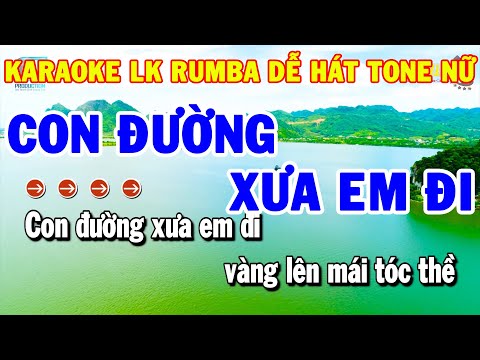 Karaoke Nhạc Sống Liên Khúc Tone Nữ | Con Đường Xưa Em Đi – Tàu Đêm Năm Cũ | Thanh Hải