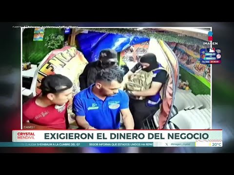 Cámaras captan asalto violento en botanero de Tijuana | Lo Mejor de Imagen Noticias