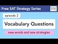 Vocabulary Strategies for SAT Success
