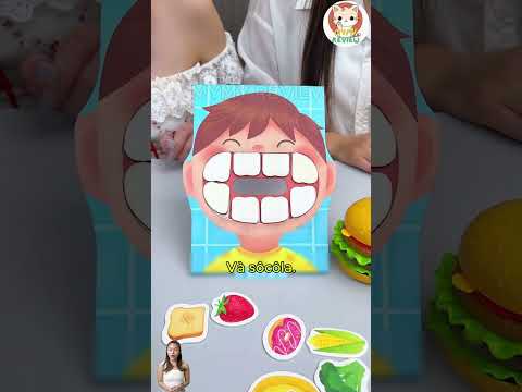 Các bước giúp bé tự vệ sinh răng miệng #funny #haihuoc #thegioigiaitri #giaitrivui #thichreview