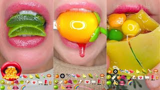 Emoji Food Challenge Satisfying ASMR Mouth Sounds