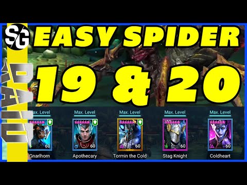 RAID SHADOW LEGENDS | SPIDERS 19 & 20 EASY! YOU CAN DOOO IT!