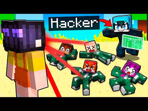 Usando Comandos de HACKER en los SQUID GAMES en Minecraft!