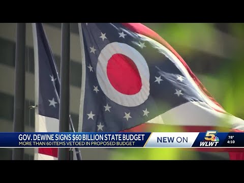 YouTube video thumbnail: Gov. Dewine Signs $60 Billion Ohio Budget, Vetoes Over 60 Items