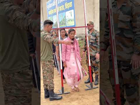 Girls height !🔥😲 #indianarmy #army #girl