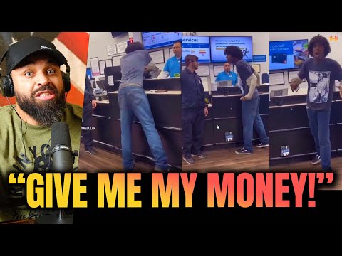 Bank Says NO! Black Guy goes OFF 🤣