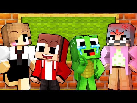 JJ and Mikey: GOOD vs EVIL Teacher School Battle in Minecraft - Maizen