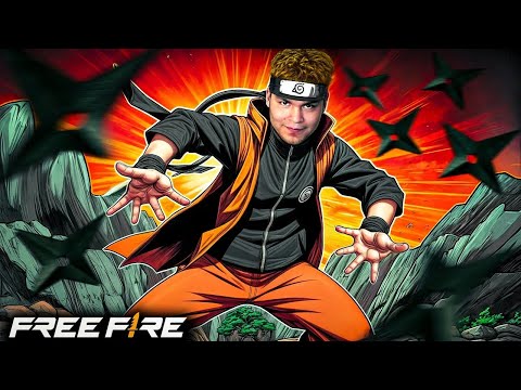 DEBO GANAR UNA PARTIDA SOLO CON LOS SHURIKEN de NARUTO !! FREE FIRE