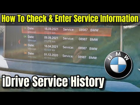 BMW iDrive Service History Check & Update - How To DIY