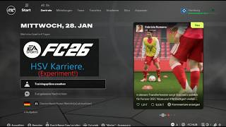 EA FC 26, HSV Frauen Karriere #01. Ich versuche die HSV Damen, in der Liga, zu halten.