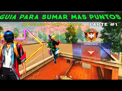 Guía free fire Como SUMAR más Puntos Si Estás subiendo En Maestro parte 1