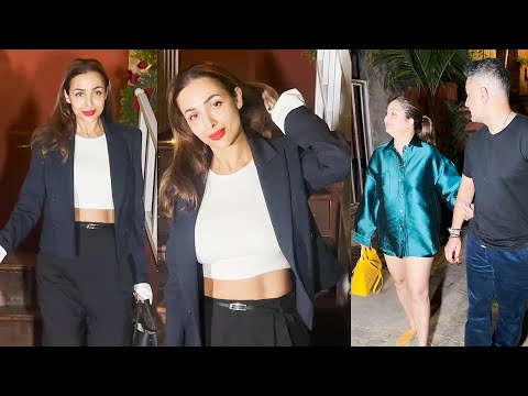 Malaika Arora Oozes Boss Babe Energy In Black Blazer & Culottes Fit at Her Restaurant