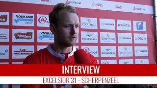 Screenshot van video Lucas van Beek: "Te weinig druk op de bal bij de 0-1" | Excelsior'31 - Scherpenzeel