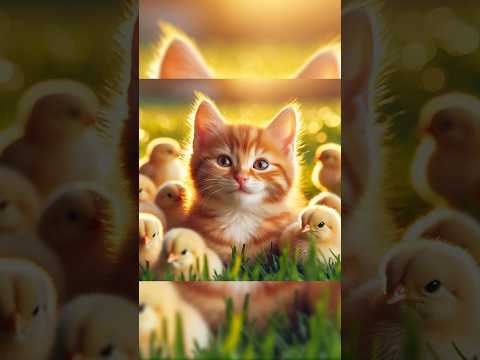 Kitten Saves a Chicken… What Happens Next is Beautiful 🐱❤️🐔