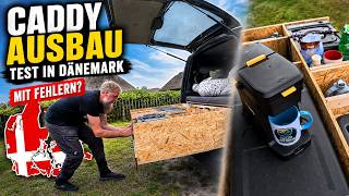 Das Bett nervt beim Aufbau! Caddy-Praxistest in Dänemark mit Kaffeemaschine, Kühlbox & Powerstation