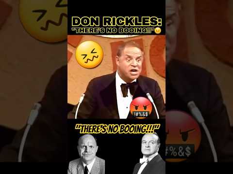 The time Don Rickles was booed👎on stage😂 #shorts #donrickles #bobhope