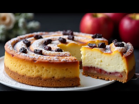 Wie macht man den cremigsten deutschen Apfelkuchen? Käsekuchen nach Omas Rezept.