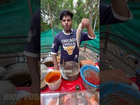 Chandigarh के लड़के की World Record 2min #fish Recipe Leak! 180₹-😳 #foodblogger #ytshorts #shorts