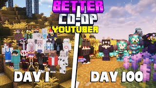 Mình Sinh Tồn 100 Ngày Minecraft Better Coop Youtuber VN [ FULL MOVIE ]