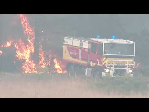 YouTube video thumbnail: France Battles Largest Wildfire in Decades, one Person Killed