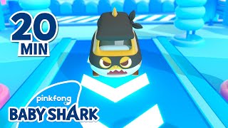 [🚌BEST] VROOM! Driving Colorful Toy Car Baby Shark! | +Compilation | Baby Shark Official