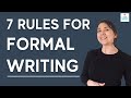 Formal Writing Guidelines and Practices