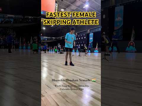 Bhumika Bhushan Nemade - World Jump Rope Championship, 30 Seconds Speed Sprint. #skipping #teamindia