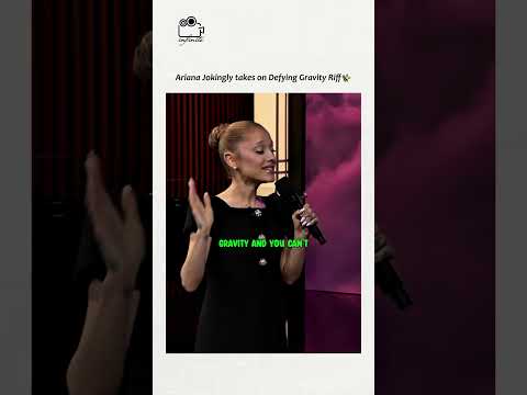 Ariana jokingly attempting Cynthia Erivo's "Battle Cry" from Defying Gravity
