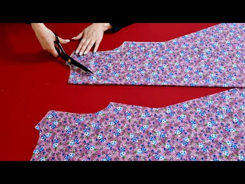 🔥The easiest way to sew a stylish dress💃The easiest way to sew a dress in 10 minutes from 1.5 fabric