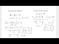 Solving Systems of Equations